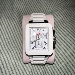 MICHELE DECO SPORT WATCH IN WHITE